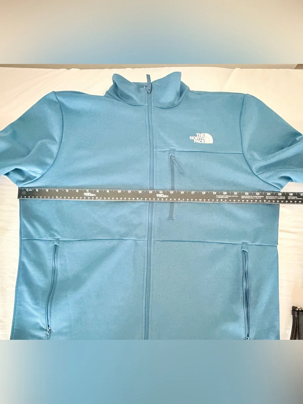 The North Face Men's Teal Zip-Up Fleece Jacket